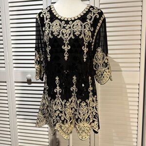⭐️⭐️🖤 Amazing black and gold tunic 🖤⭐️⭐️